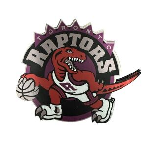 Vintage NBA Raptors vinyl stickers